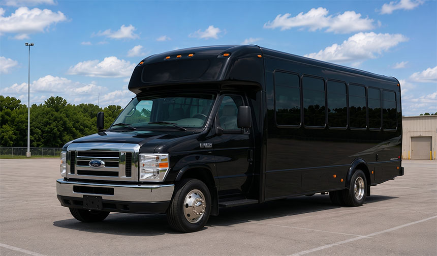 20-passenger minibus available for charter in Miramar, FL